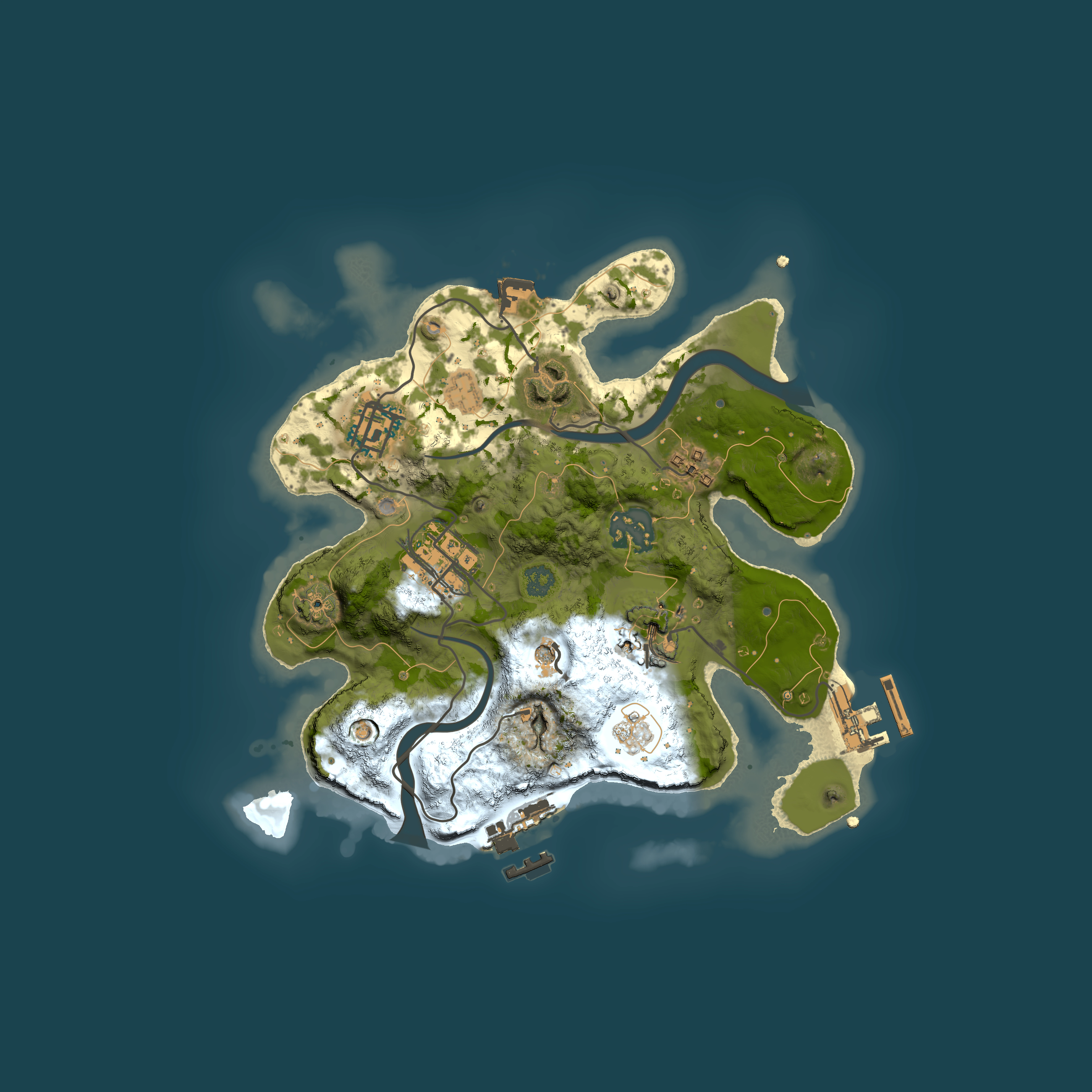 Full top-down render of Rust map seed 1415351286, 2500x2500m