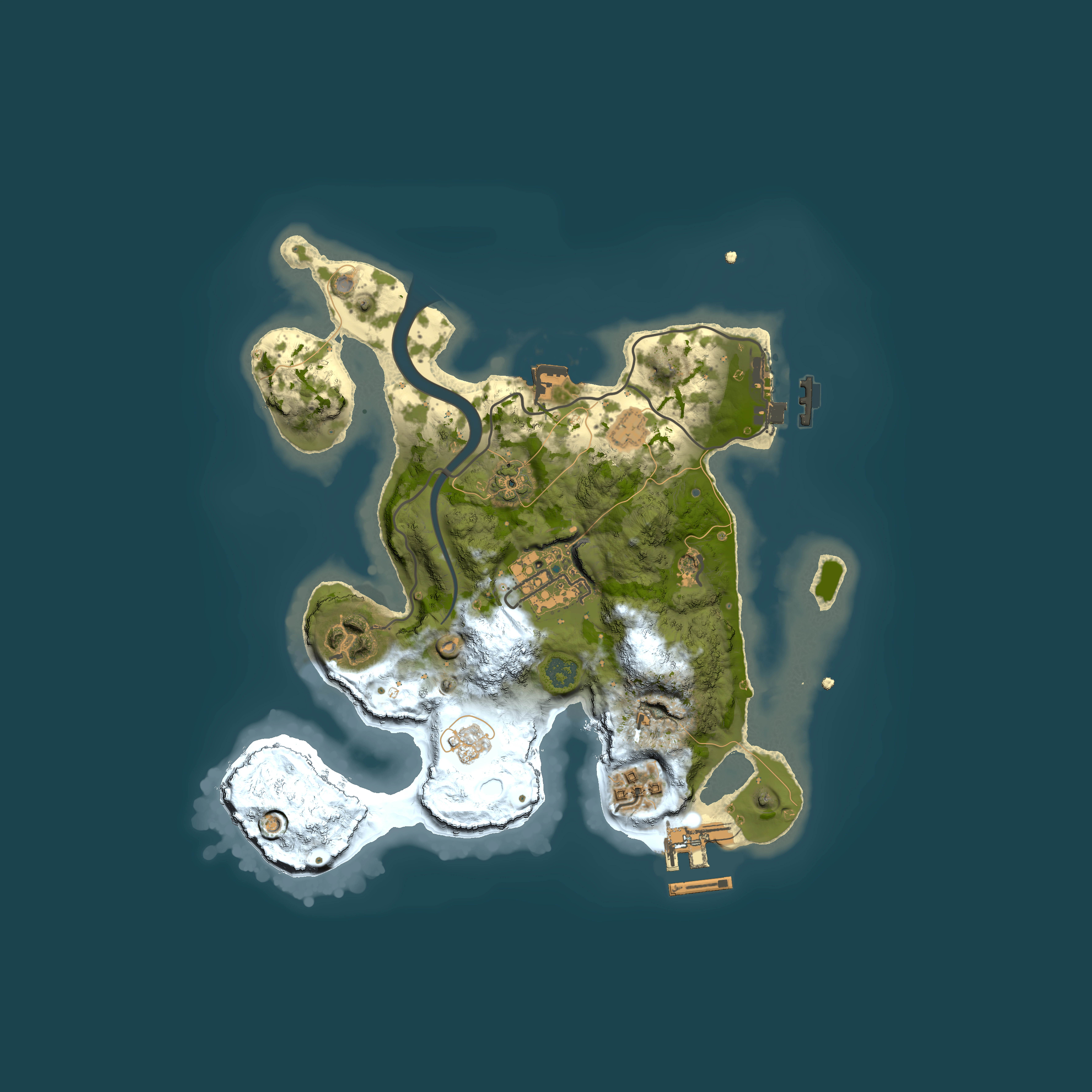 Full top-down render of Rust map seed 624243130, 2500x2500m