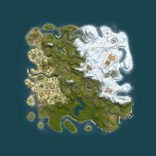Rust map seed 1228615049, 4500x4500m top-down preview