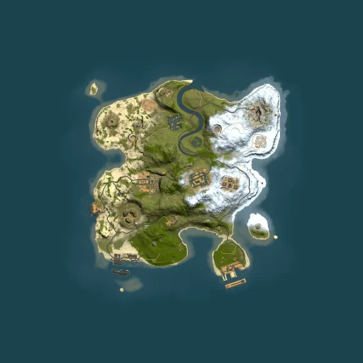 Rust map seed 1034263080, 2500x2500m top-down preview