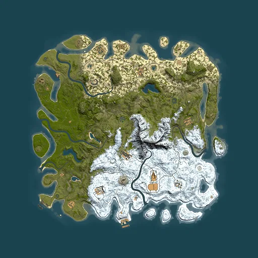 Rust map seed 1313772695, 5500x5500m top-down preview