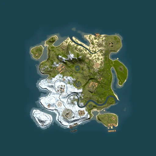 Rust map seed 1973919718, 3000x3000m top-down preview