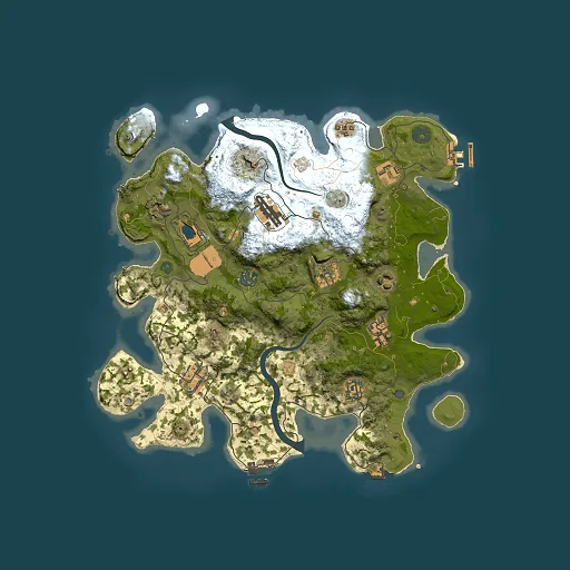 Rust map seed 1081308900, 3500x3500m top-down preview