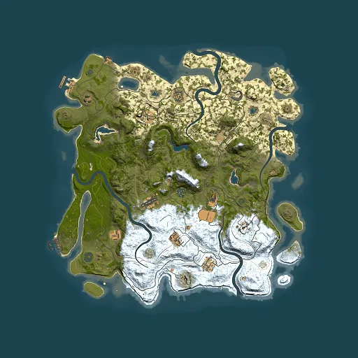 Rust map seed 108159534, 4500x4500m top-down preview