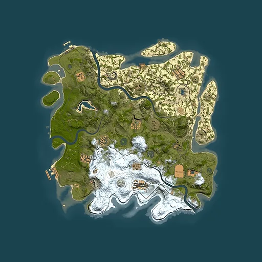 Rust map seed 400084854, 4000x4000m top-down preview