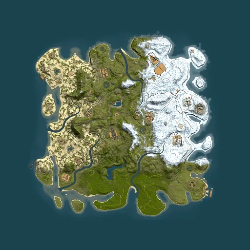 Rust map seed 2037943564, 4500x4500m top-down preview