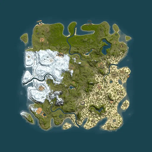 Rust map seed 1181950768, 5000x5000m top-down preview