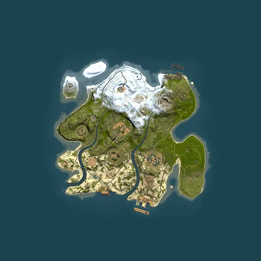 Rust map seed 1608550580, 2500x2500m top-down preview