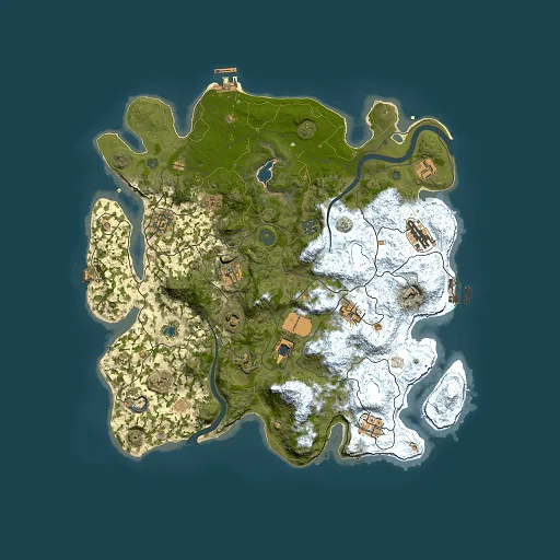Rust map seed 4082087, 4000x4000m top-down preview