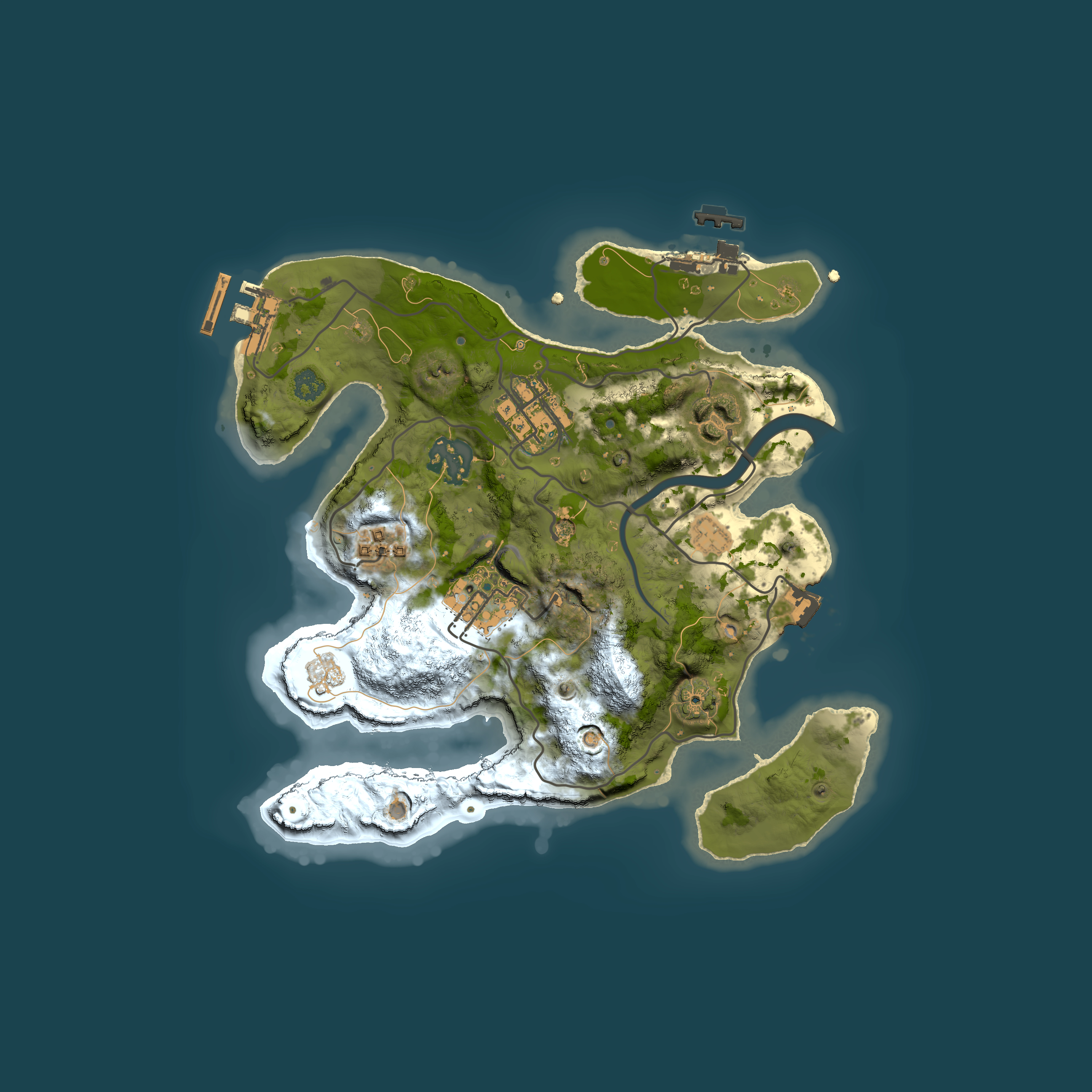 Full top-down render of Rust map seed 799790930, 2500x2500m