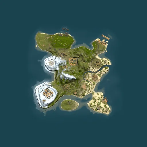 Rust map seed 53801343, 2500x2500m top-down preview