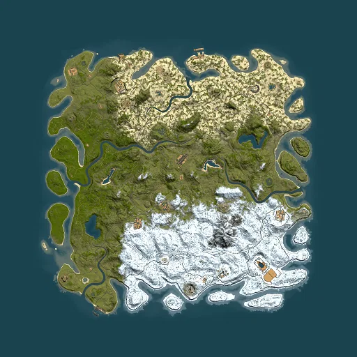 Rust map seed 1200349708, 6000x6000m top-down preview