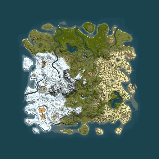 Rust map seed 1679447457, 5000x5000m top-down preview