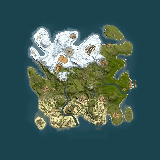 Rust map seed 1229987139, 3500x3500m top-down preview