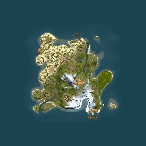 Rust map seed 884405256, 2500x2500m top-down preview
