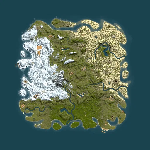 Rust map seed 985994084, 6000x6000m top-down preview