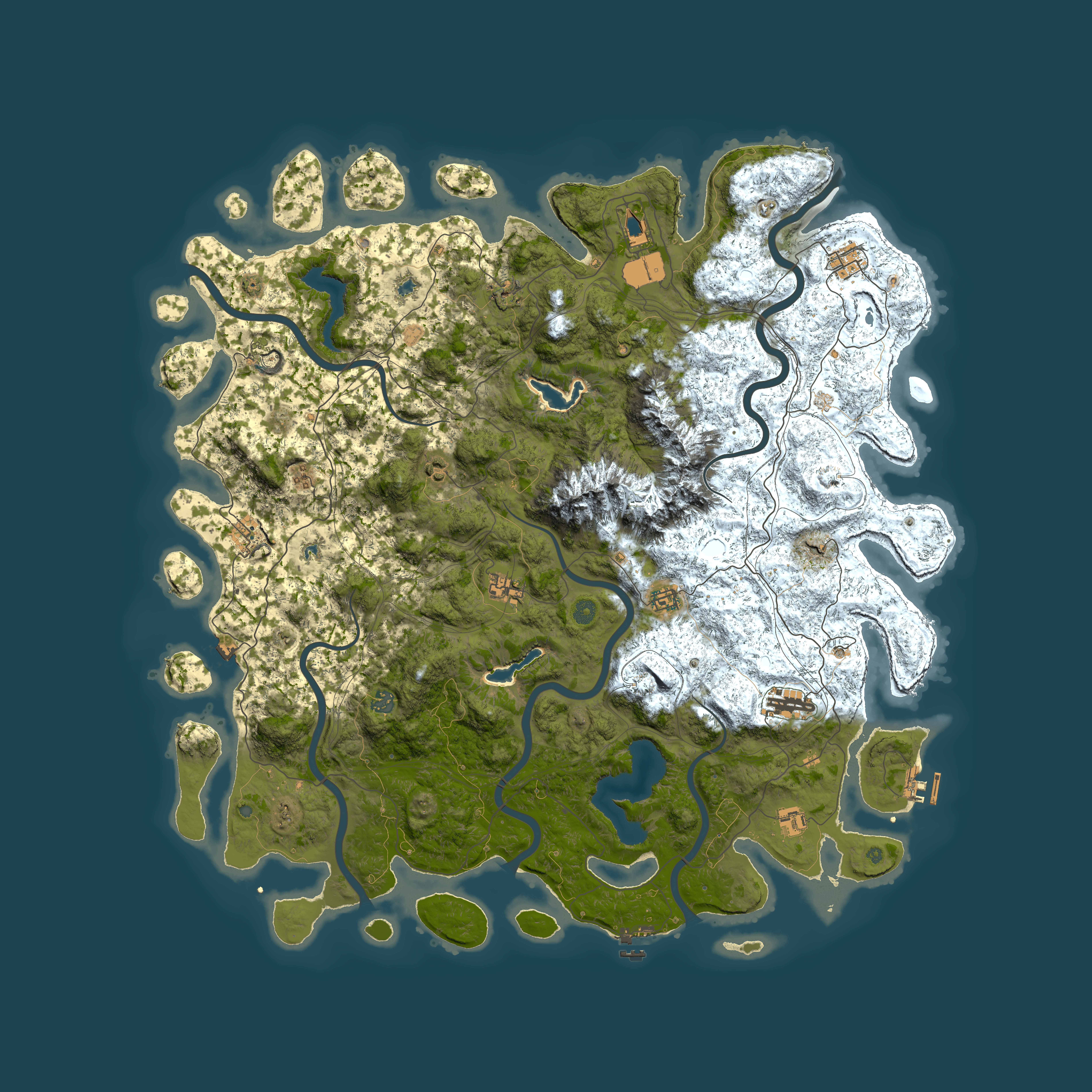 Full top-down render of Rust map seed 1508366445, 5500x5500m