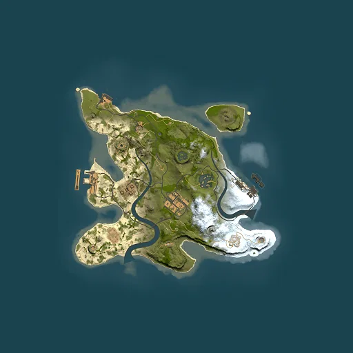 Rust map seed 1835958488, 2500x2500m top-down preview
