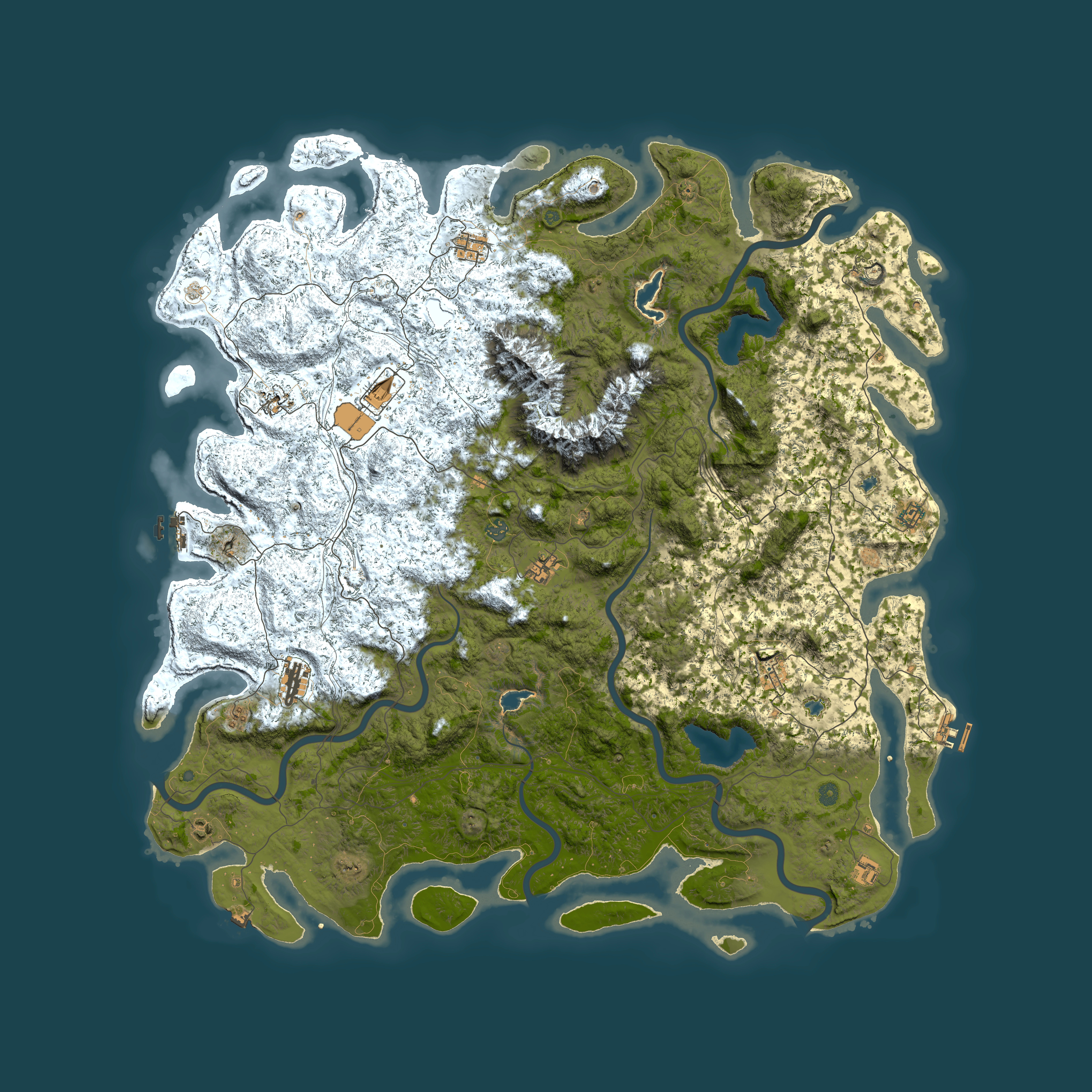 Full top-down render of Rust map seed 600282160, 6000x6000m