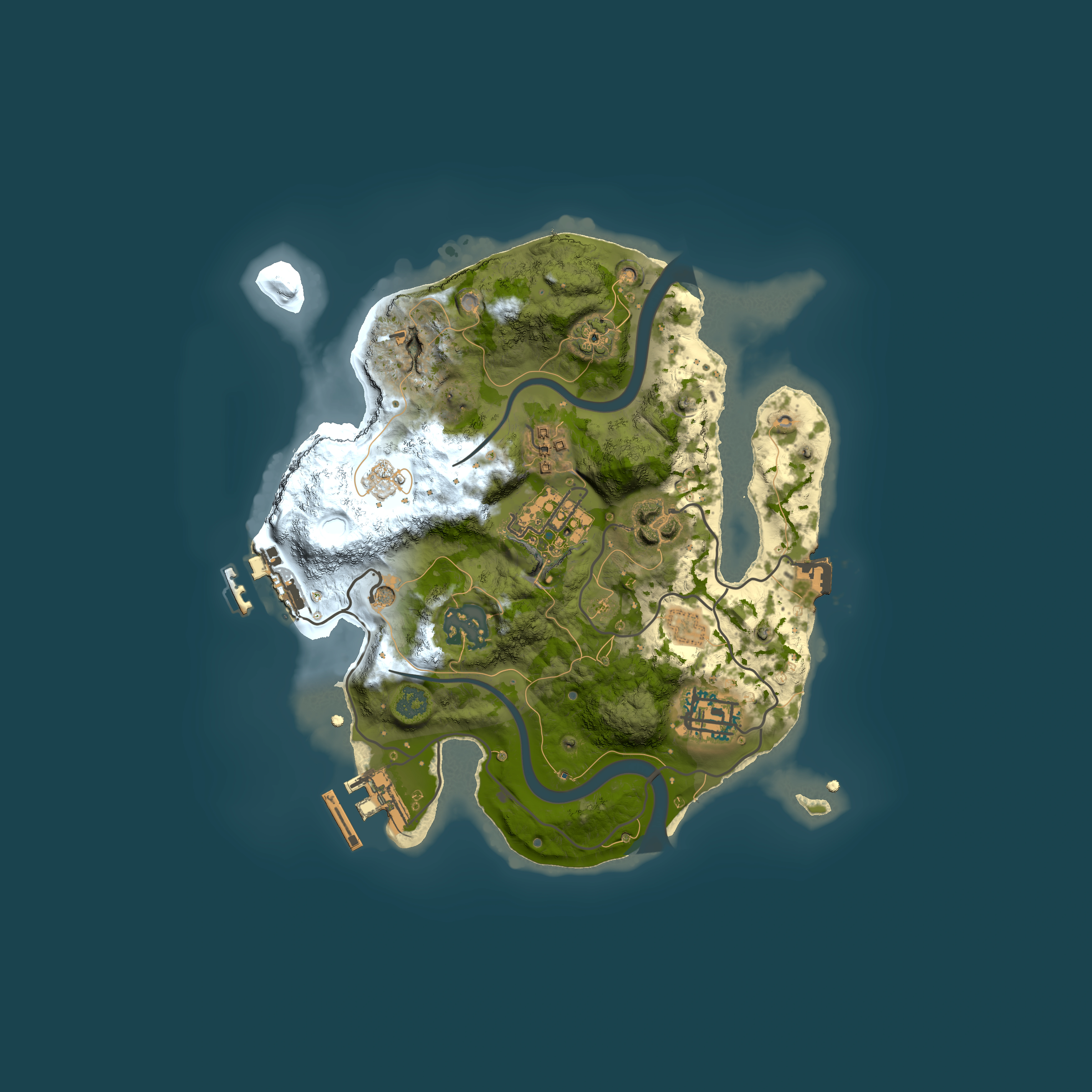 Full top-down render of Rust map seed 1513283341, 2500x2500m