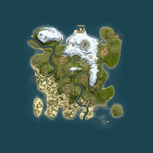 Rust map seed 720284083, 3000x3000m top-down preview