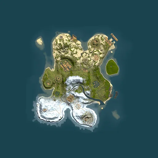 Rust map seed 1932083715, 2500x2500m top-down preview