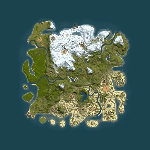 Rust map seed 1735606050, 4500x4500m top-down preview