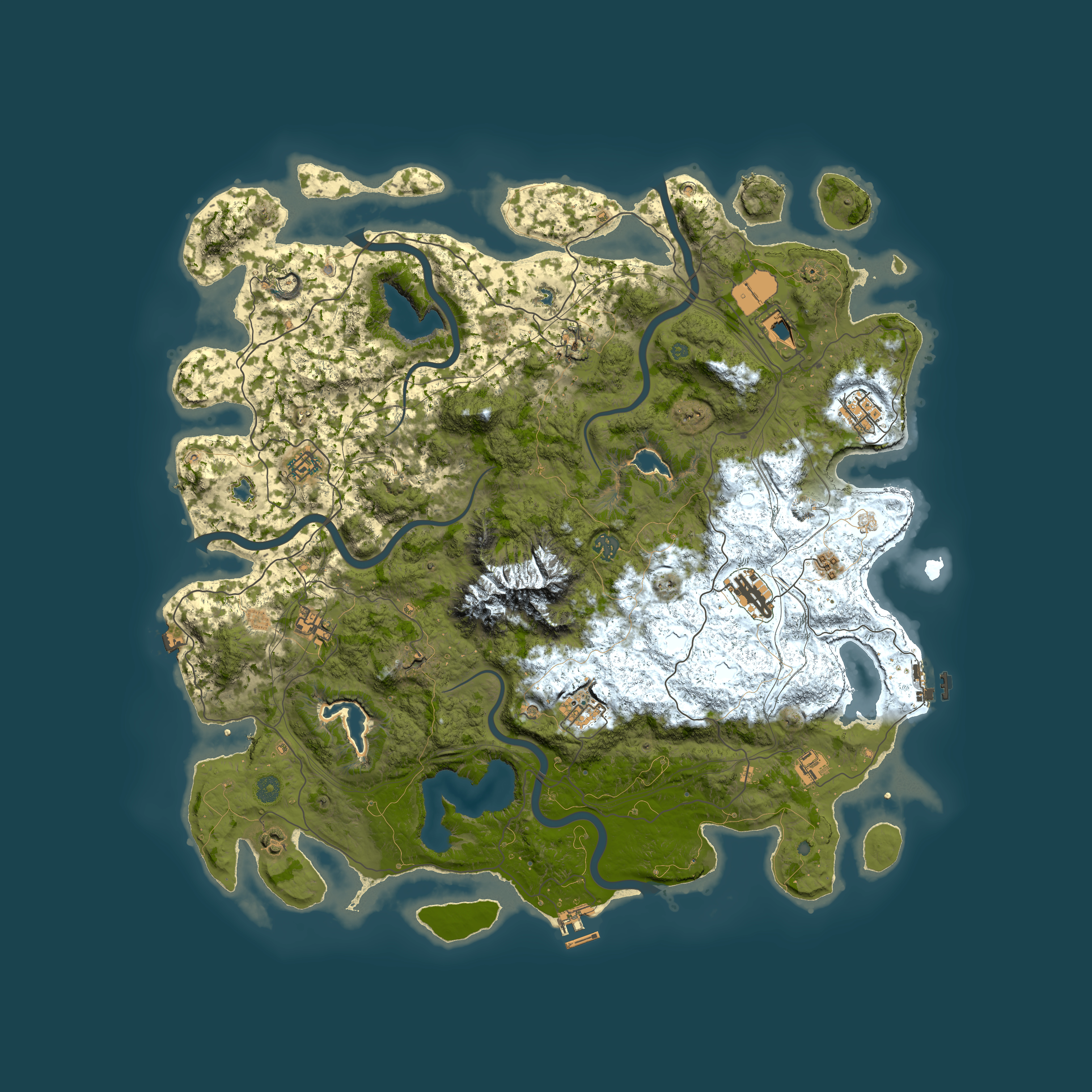 Full top-down render of Rust map seed 1886907663, 5000x5000m