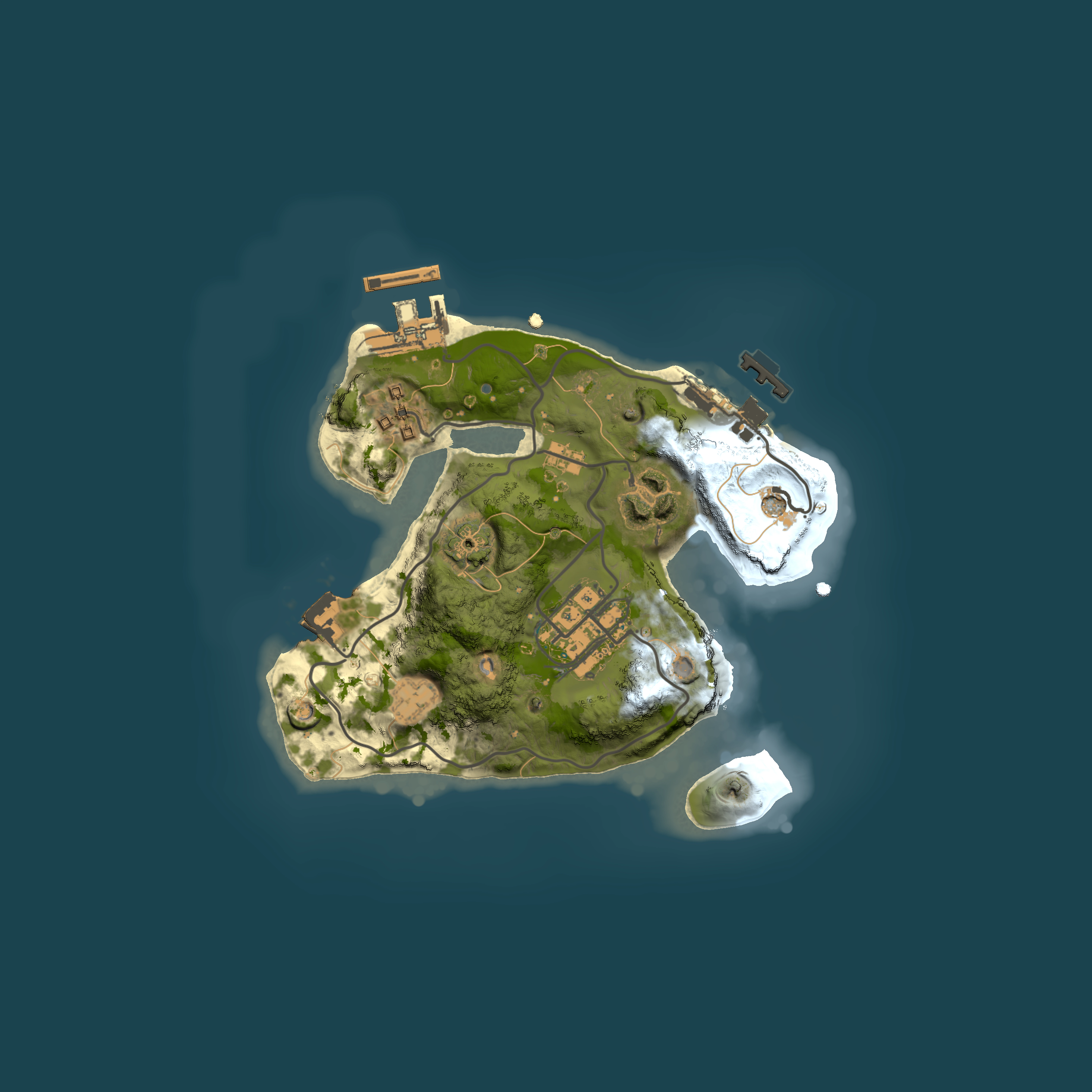 Full top-down render of Rust map seed 1154069292, 2000x2000m