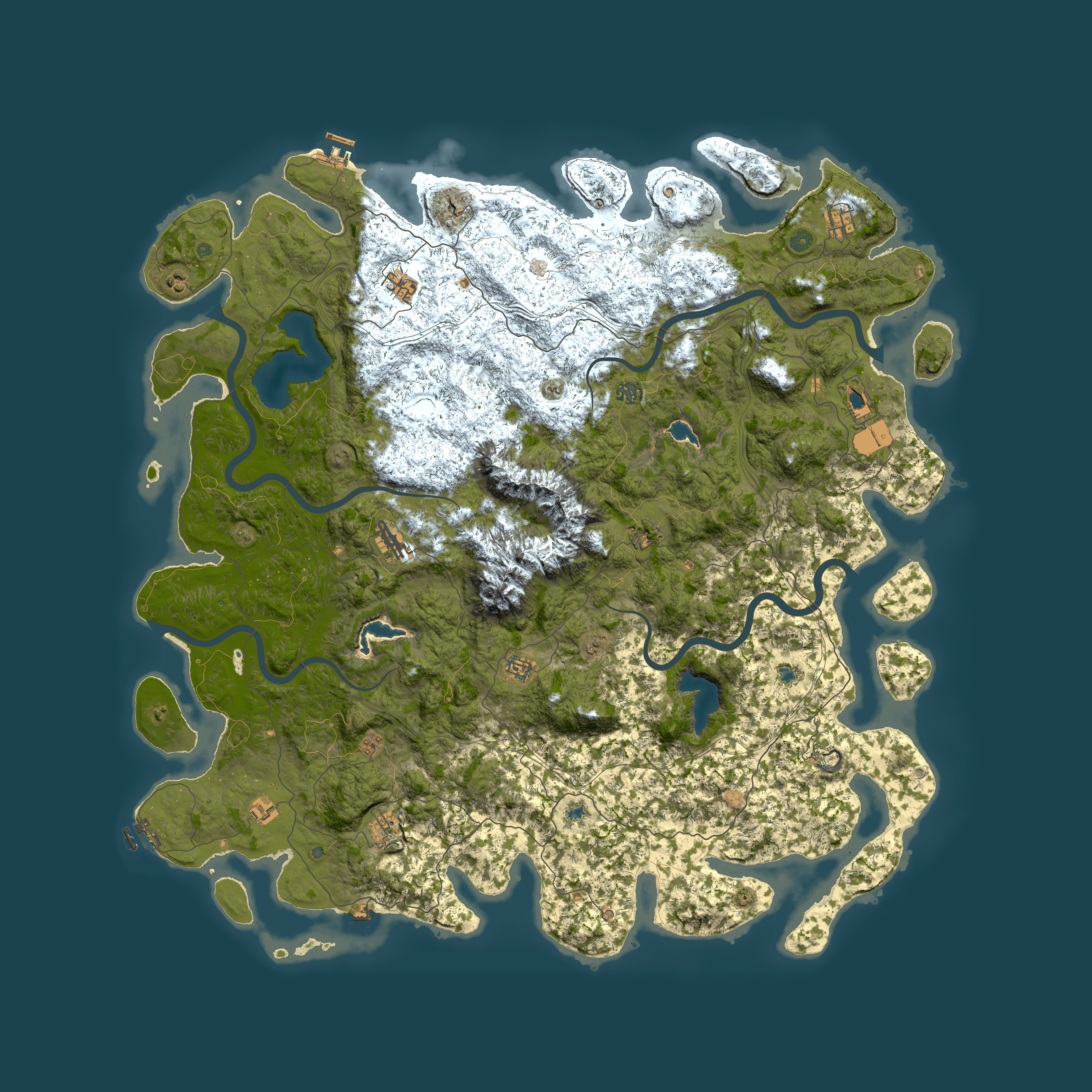 Full top-down render of Rust map seed 72186334, 6000x6000m