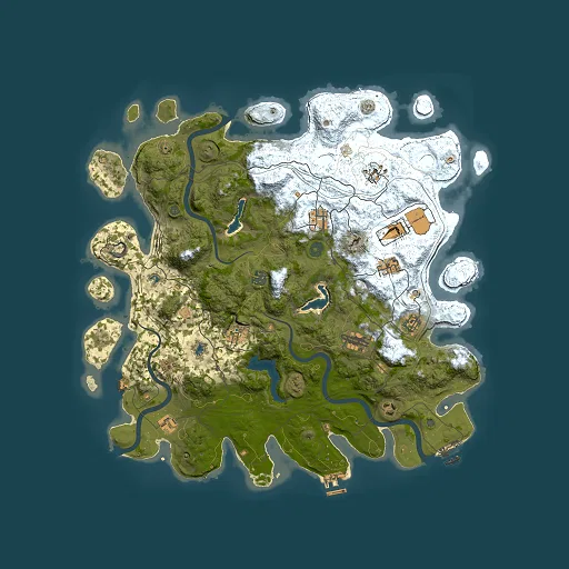 Rust map seed 1153128638, 4500x4500m top-down preview