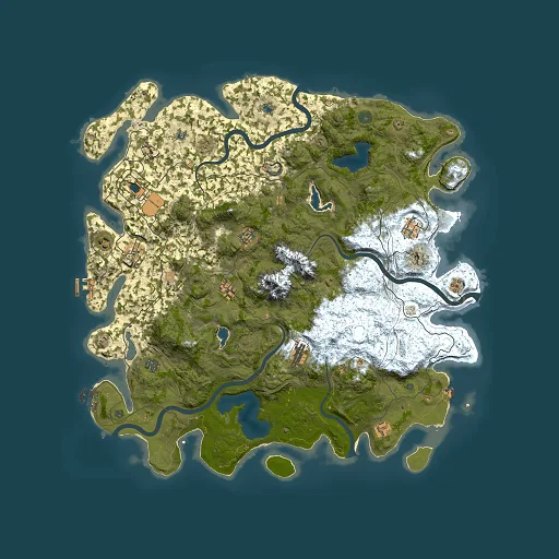 Rust map seed 1765908561, 5000x5000m top-down preview
