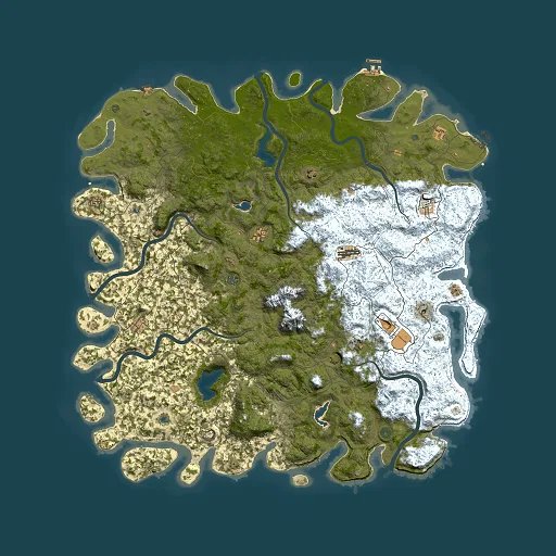 Rust map seed 991157959, 6000x6000m top-down preview