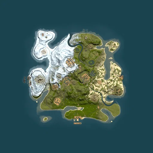 Rust map seed 540044535, 3000x3000m top-down preview