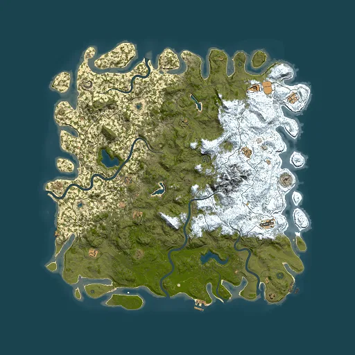Rust map seed 8930491, 6000x6000m top-down preview