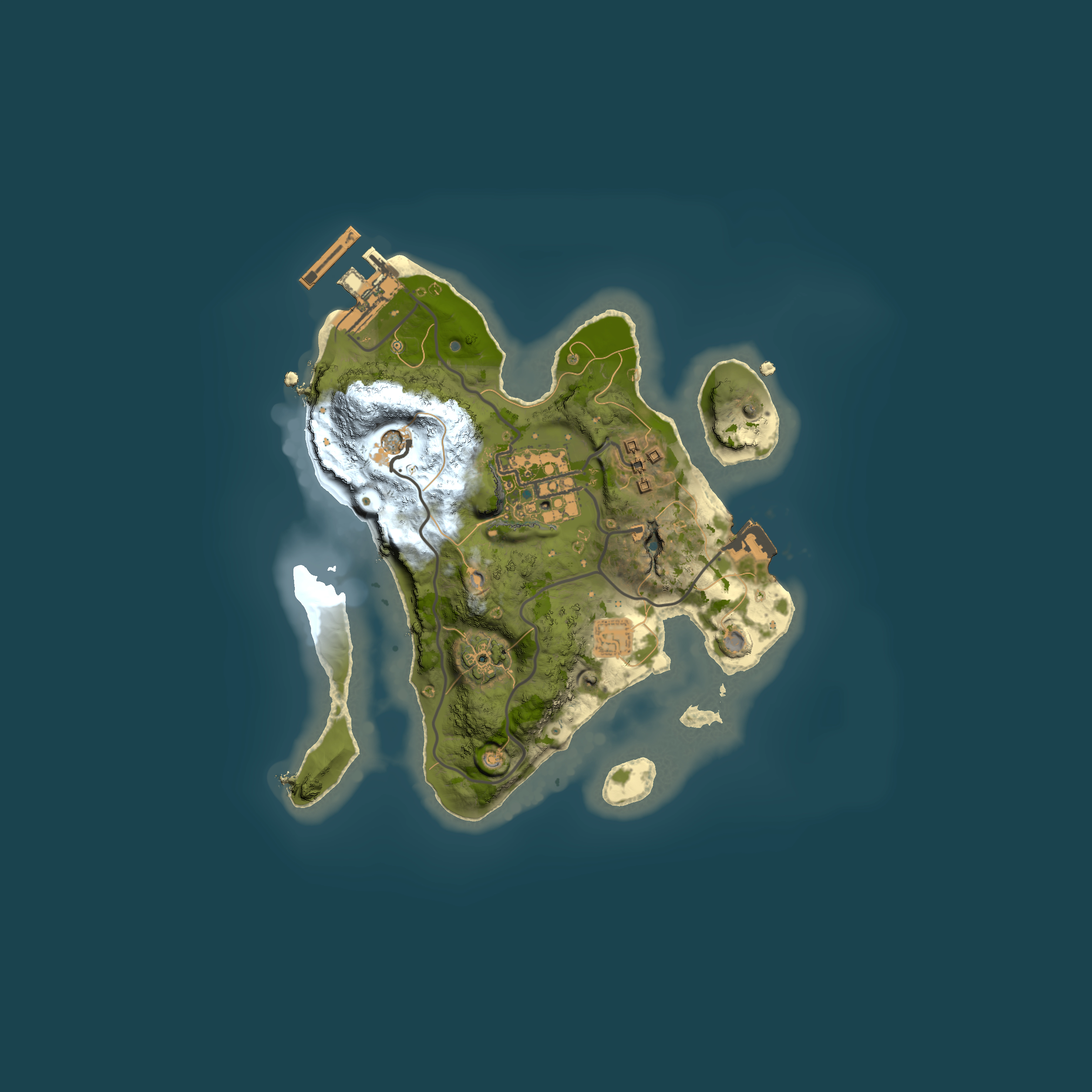 Full top-down render of Rust map seed 1574596382, 2000x2000m