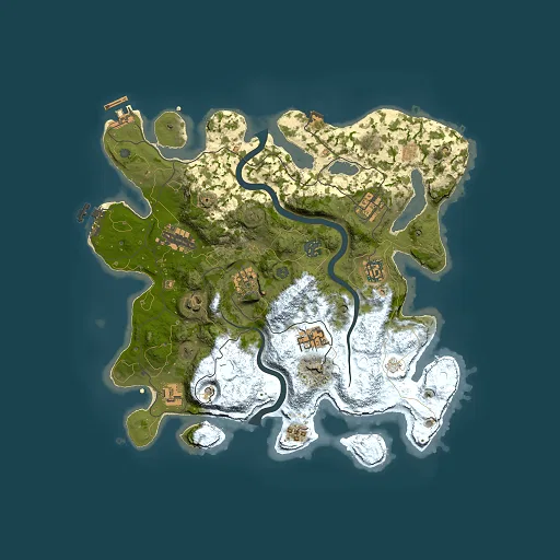 Rust map seed 1410298528, 3500x3500m top-down preview