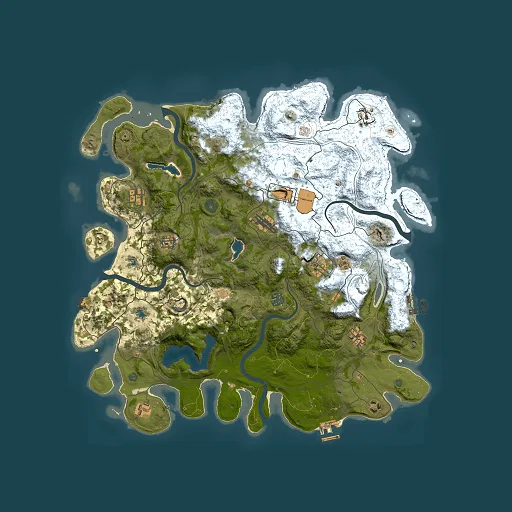 Rust map seed 2053359113, 4500x4500m top-down preview