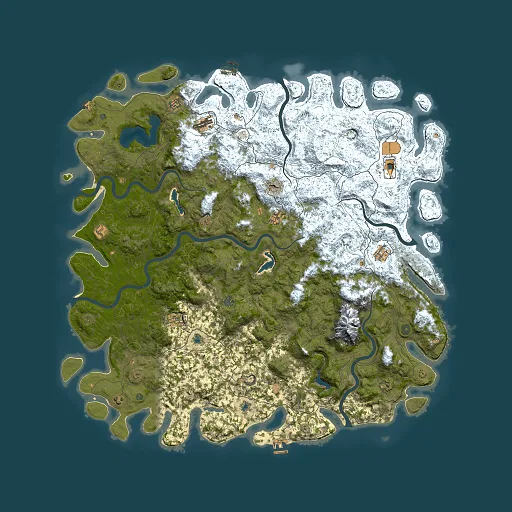 Rust map seed 2047369086, 6000x6000m top-down preview