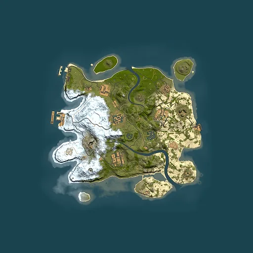 Rust map seed 202508830, 3000x3000m top-down preview