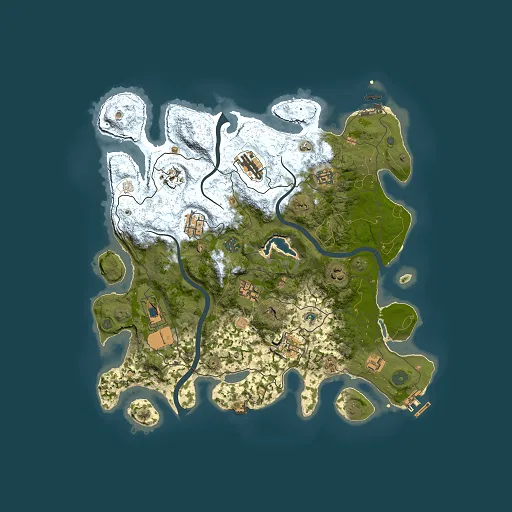 Rust map seed 310356091, 4000x4000m top-down preview