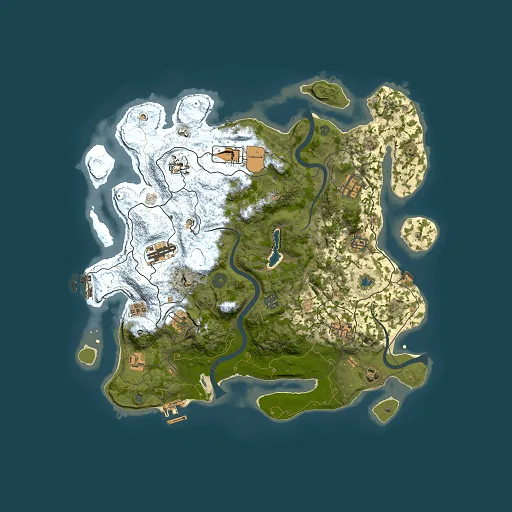 Rust map seed 1181790600, 4000x4000m top-down preview