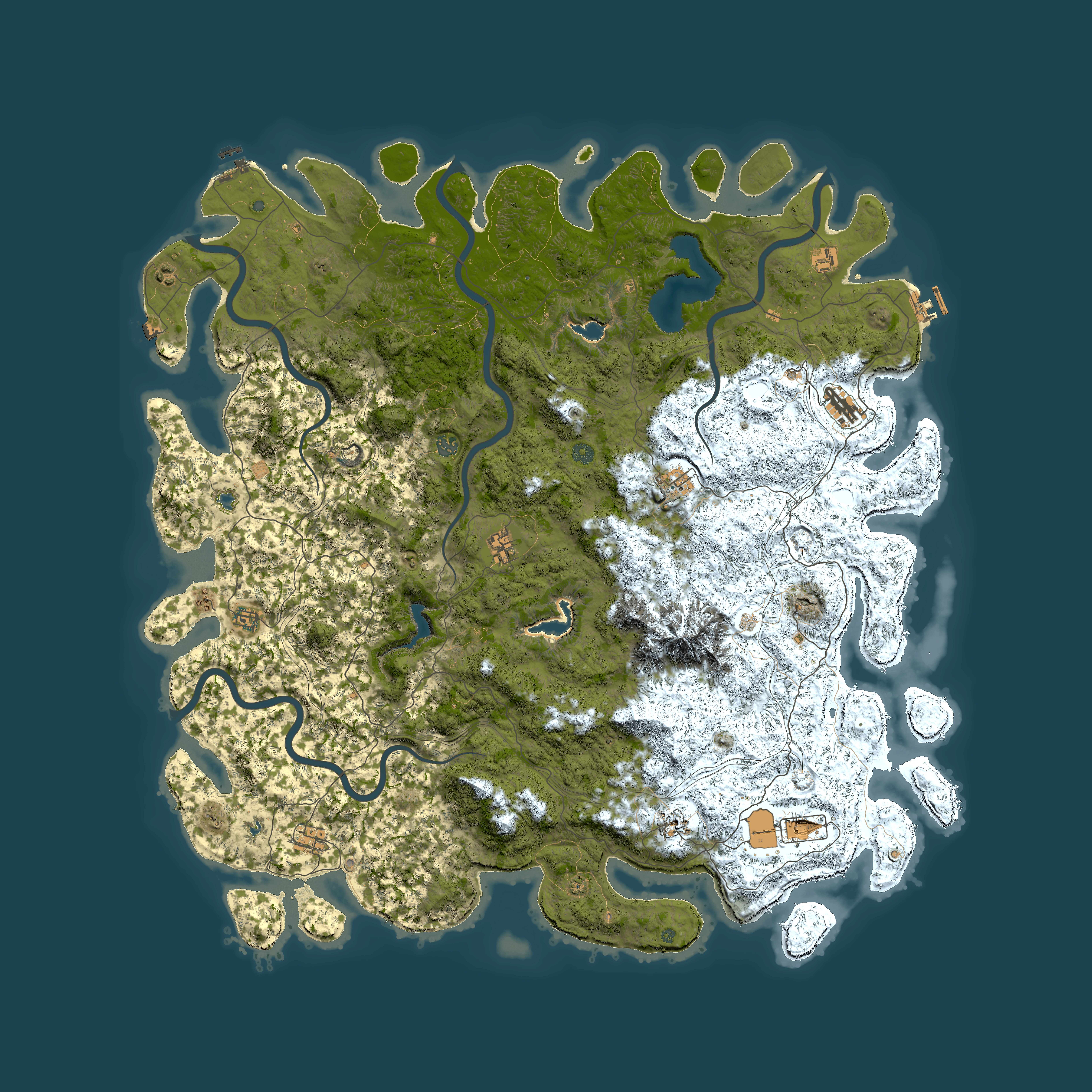 Full top-down render of Rust map seed 1572662412, 6000x6000m