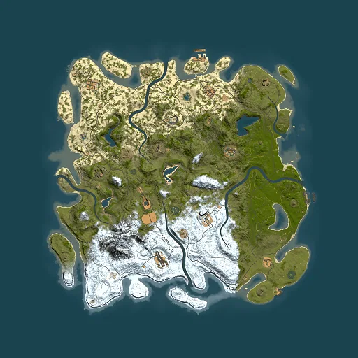 Rust map seed 774980280, 5000x5000m top-down preview