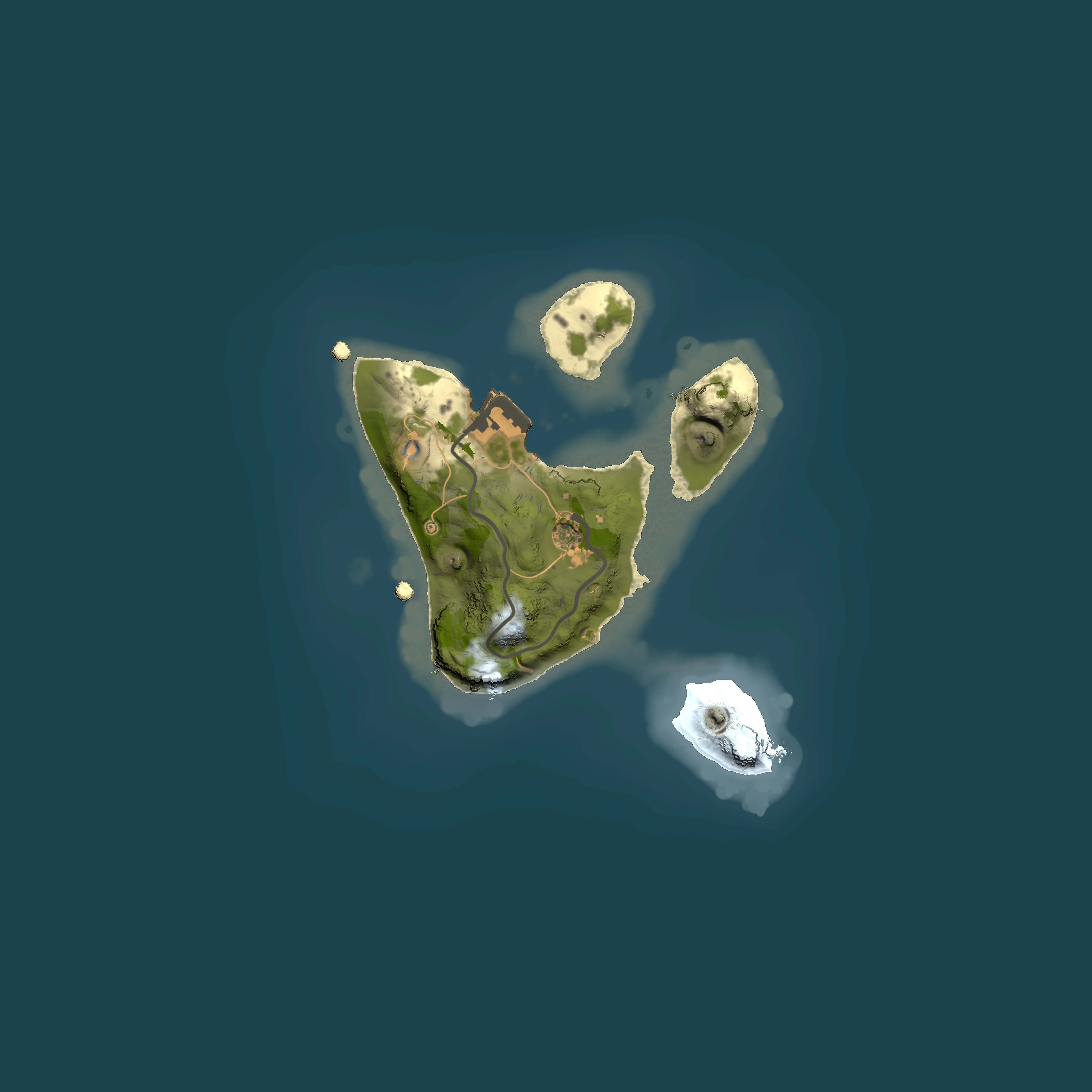 Full top-down render of Rust map seed 1957022298, 1500x1500m
