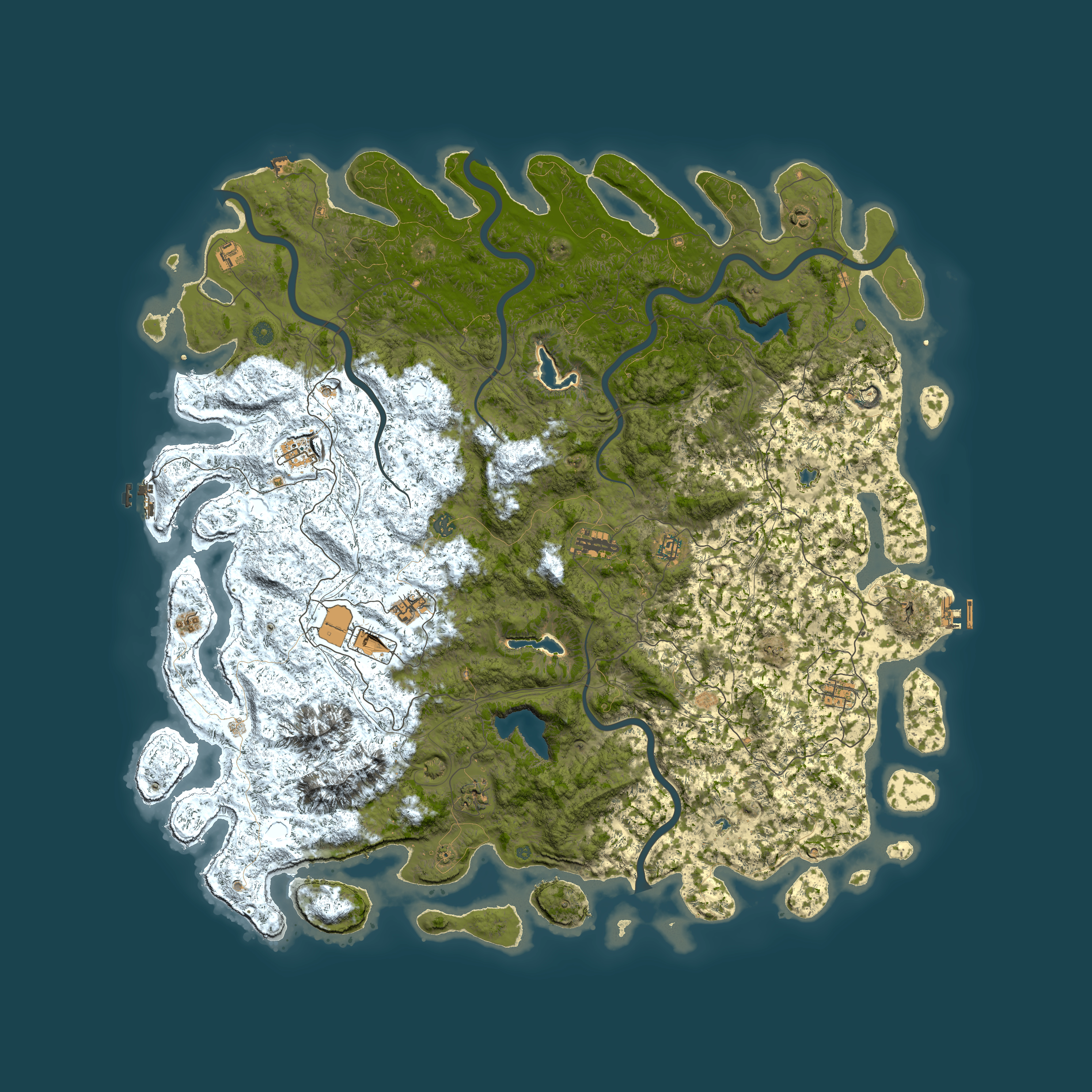 Full top-down render of Rust map seed 2013912087, 6000x6000m