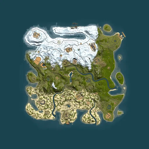 Rust map seed 359799997, 4000x4000m top-down preview