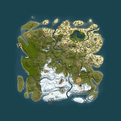 Rust map seed 137801811, 4500x4500m top-down preview