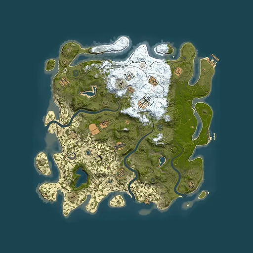 Rust map seed 1824570168, 4500x4500m top-down preview