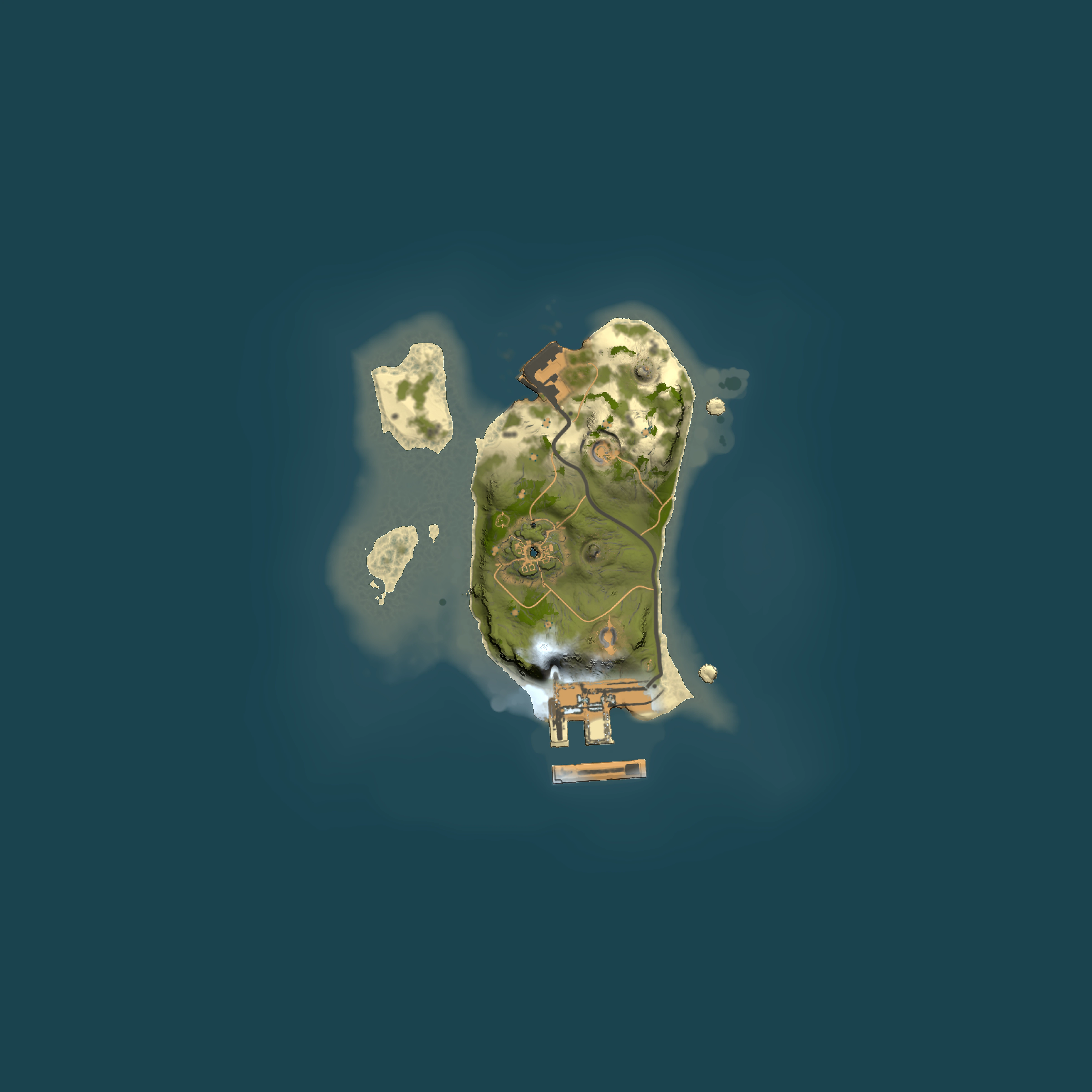 Full top-down render of Rust map seed 1786957544, 1500x1500m